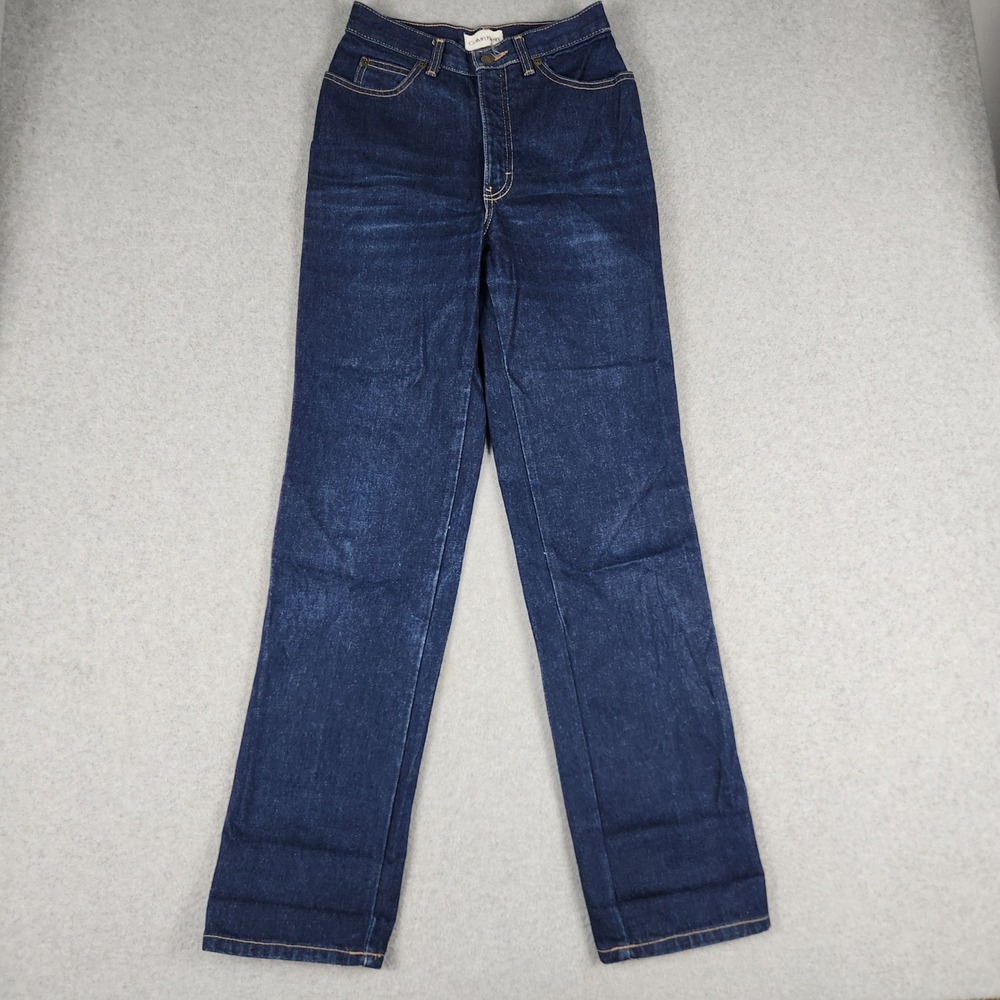 Calvin Klein Jeans Womens 6 Blue Denim Cotton Streetwear High Rise‎ Straight Leg